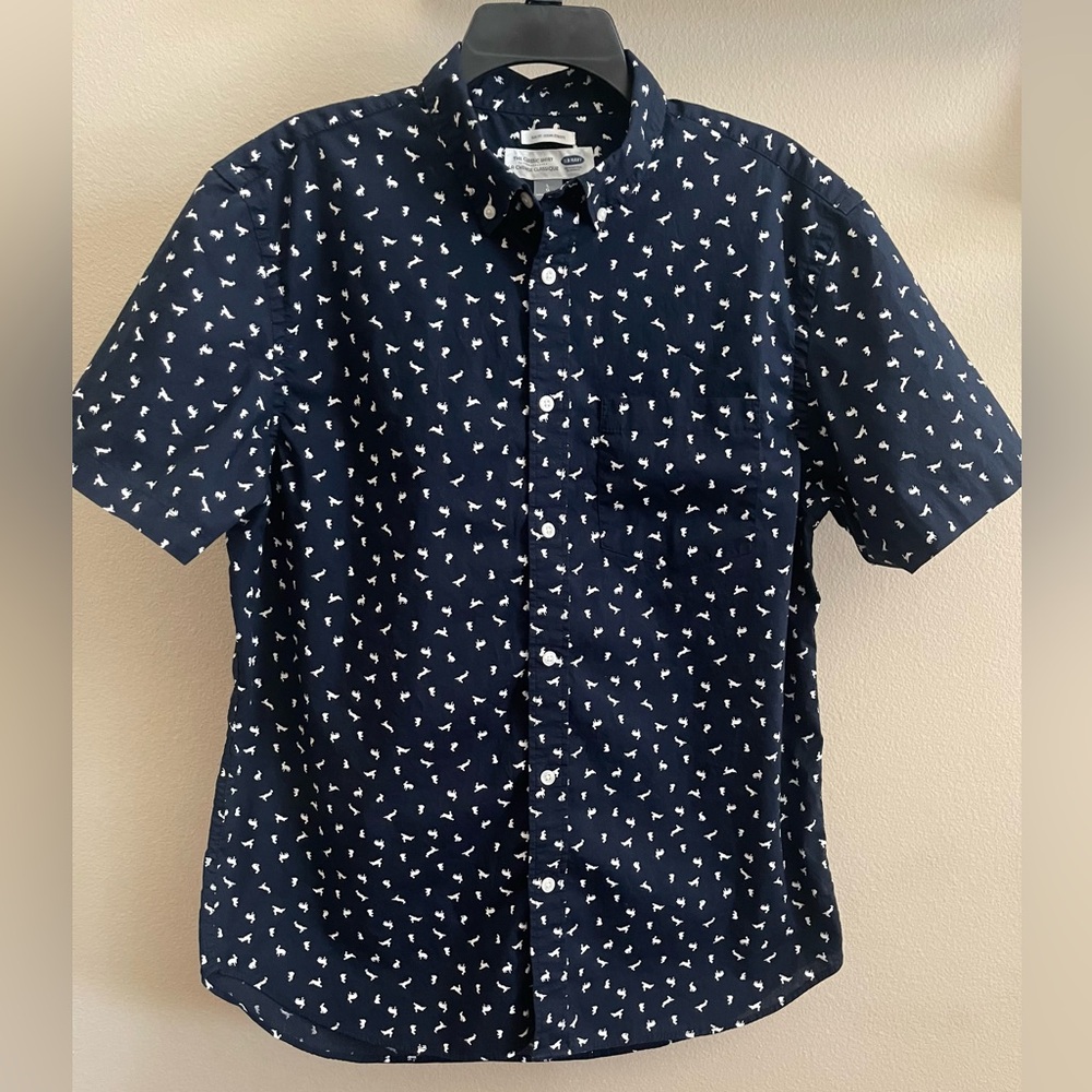 Old Navy Slim Fit Short Sleeve Button Down Shirt